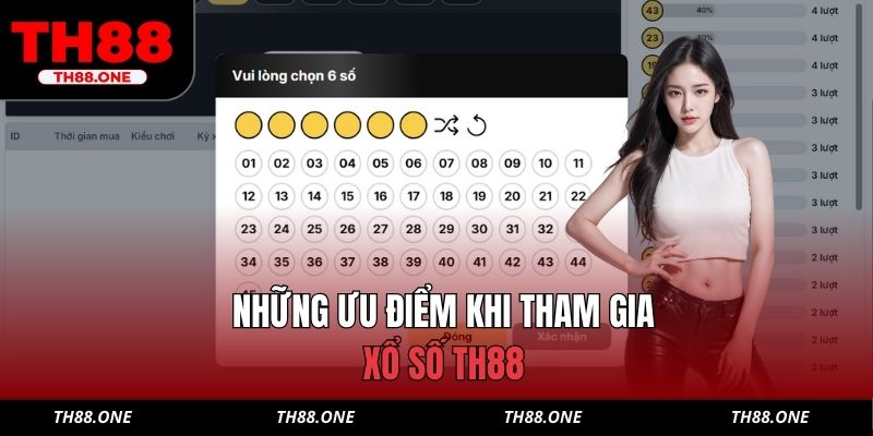 Những ưu điểm khi tham gia xổ số TH88