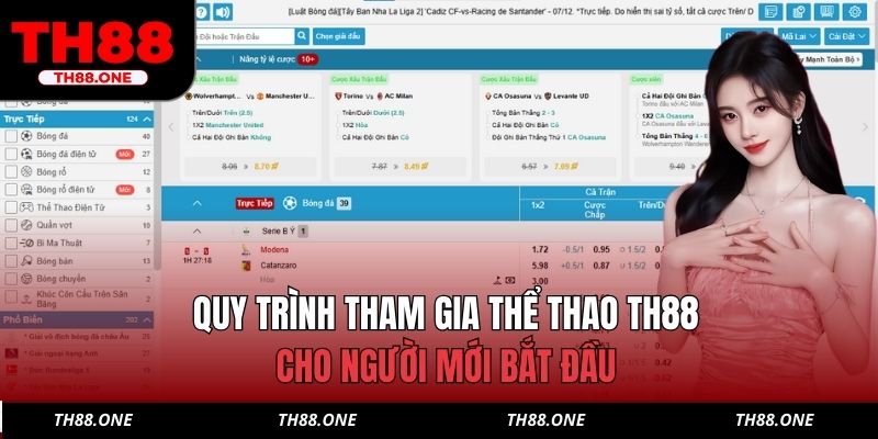Quy trình tham gia thể thao TH88 cho người mới bắt đầu
